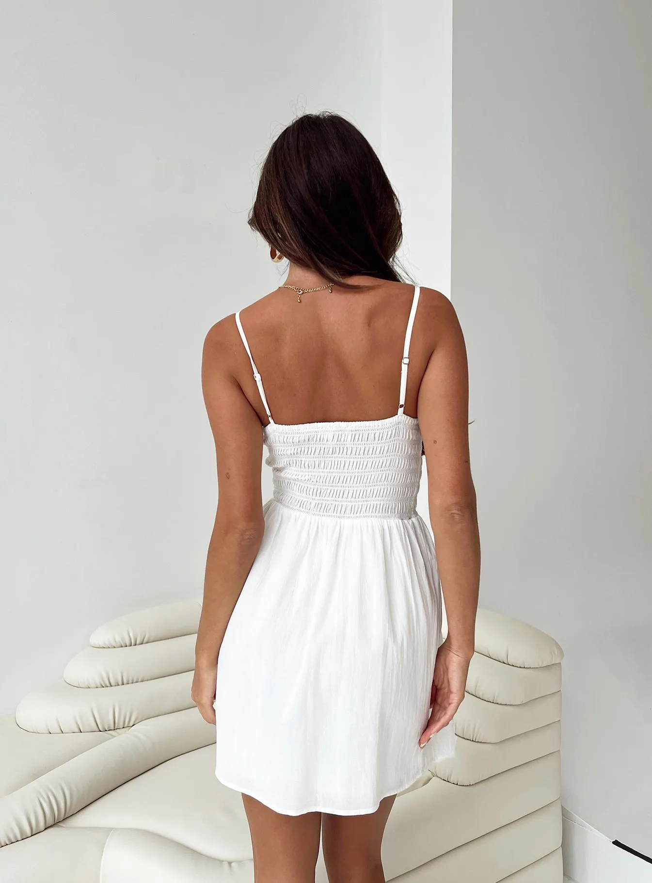 Larian Mini Dress White sold by Princess Polly product image thumbnail 4