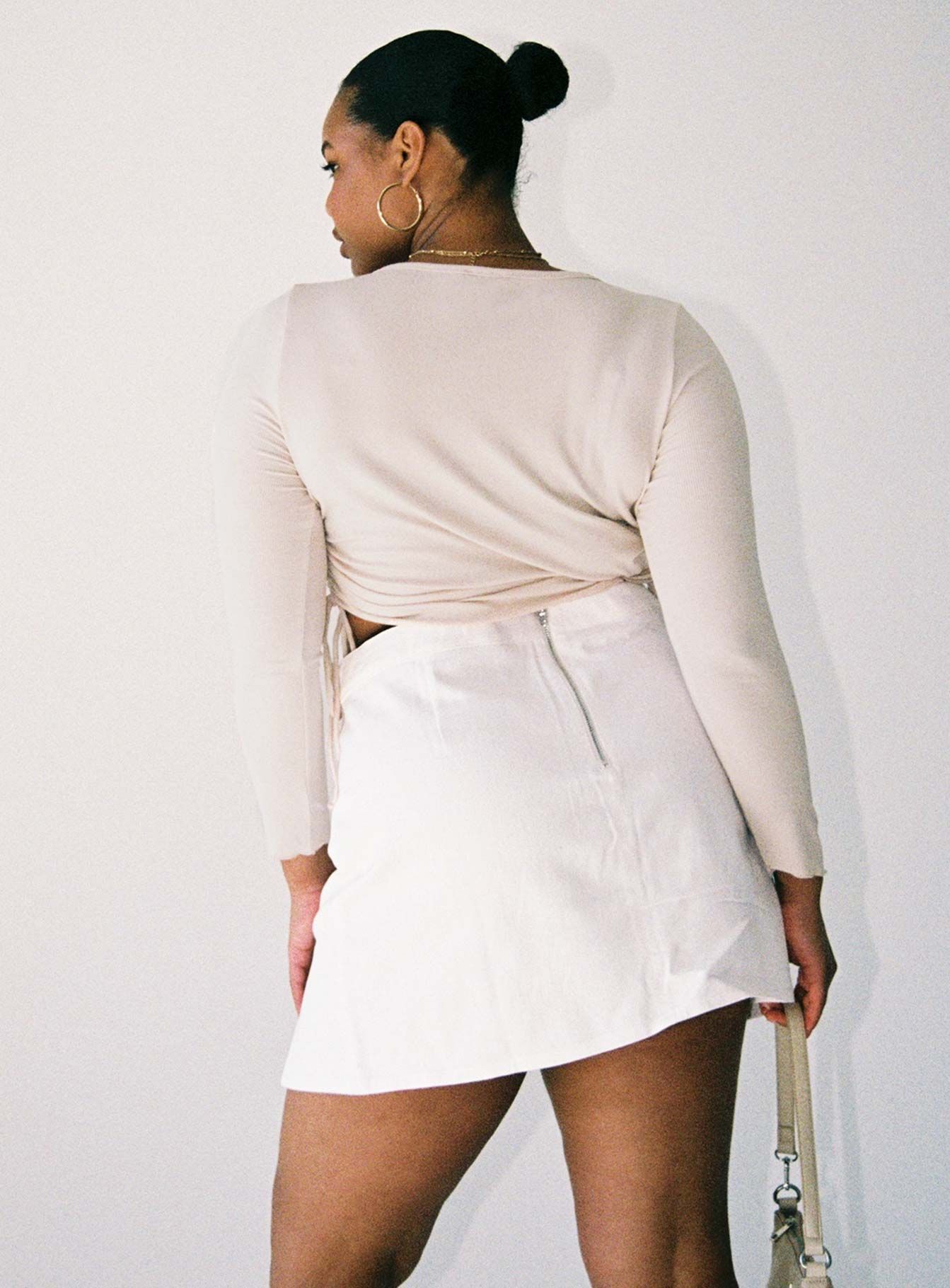 Madison Mini Skirt White Curve sold by Princess Polly product image thumbnail 4