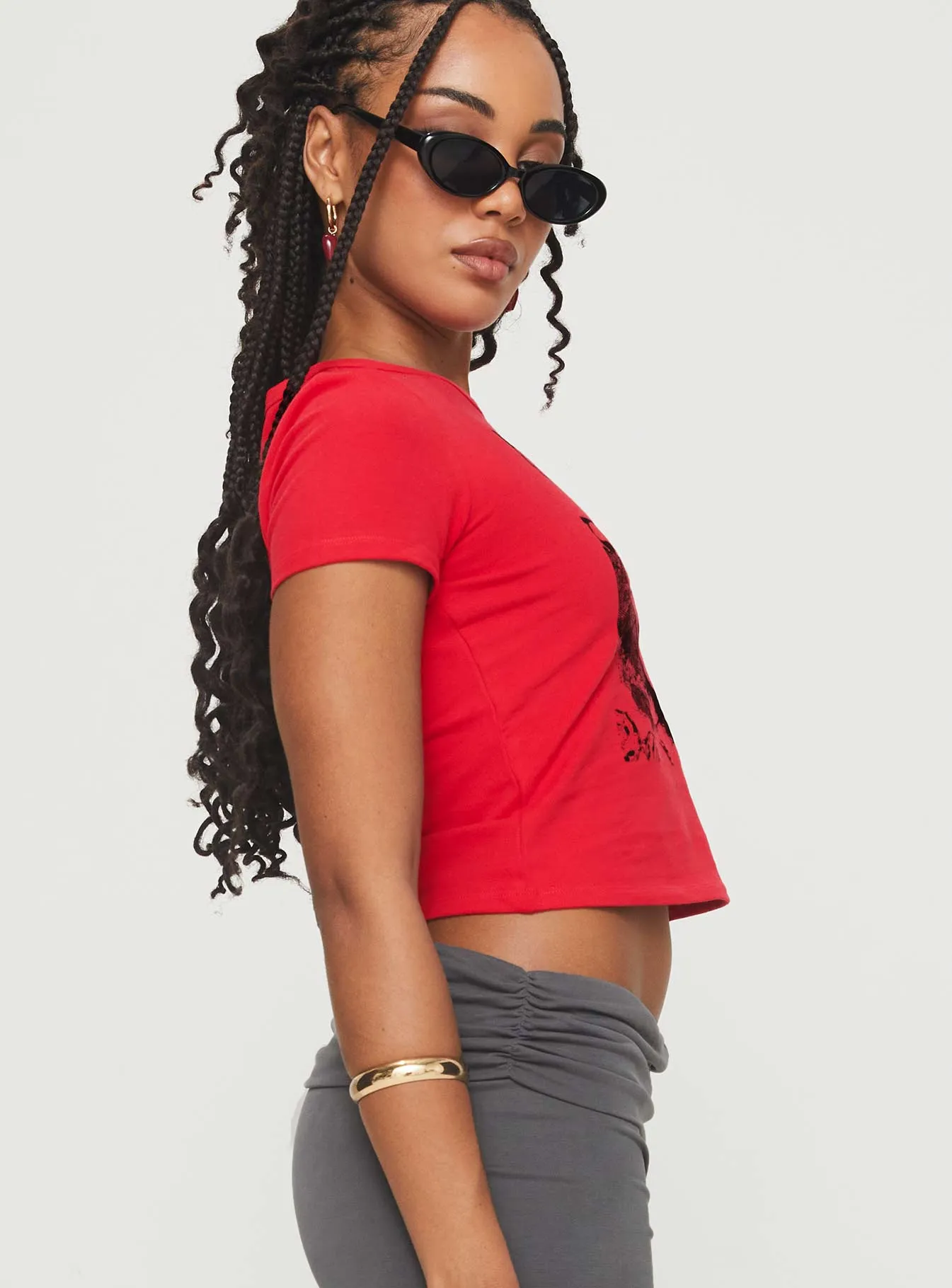 Akeko Tee Red sold by Princess Polly product image thumbnail 4