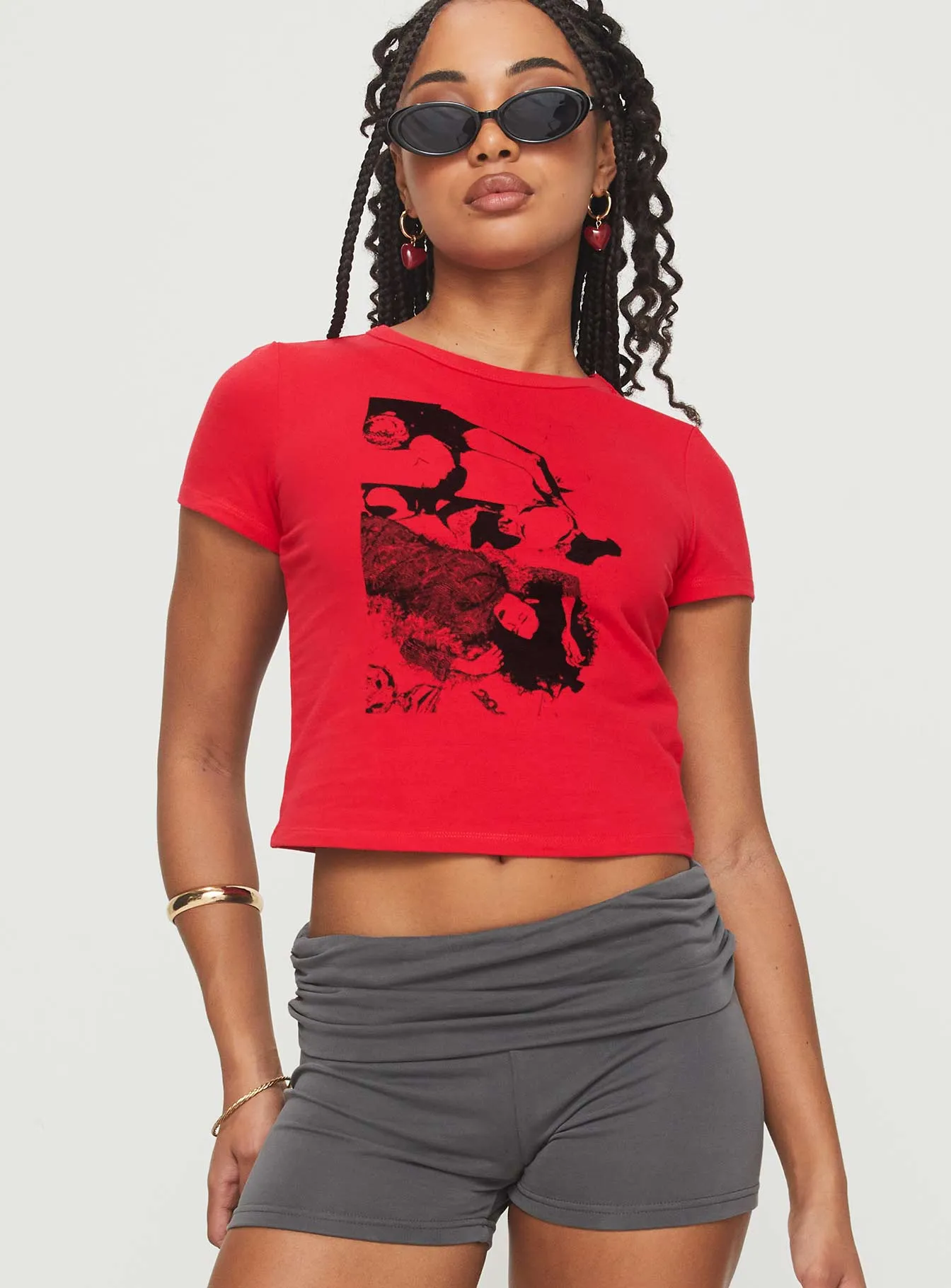 Akeko Tee Red sold by Princess Polly product image thumbnail 2