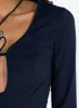 Taron Long Sleeve Mini Dress Navy sold by Princess Polly