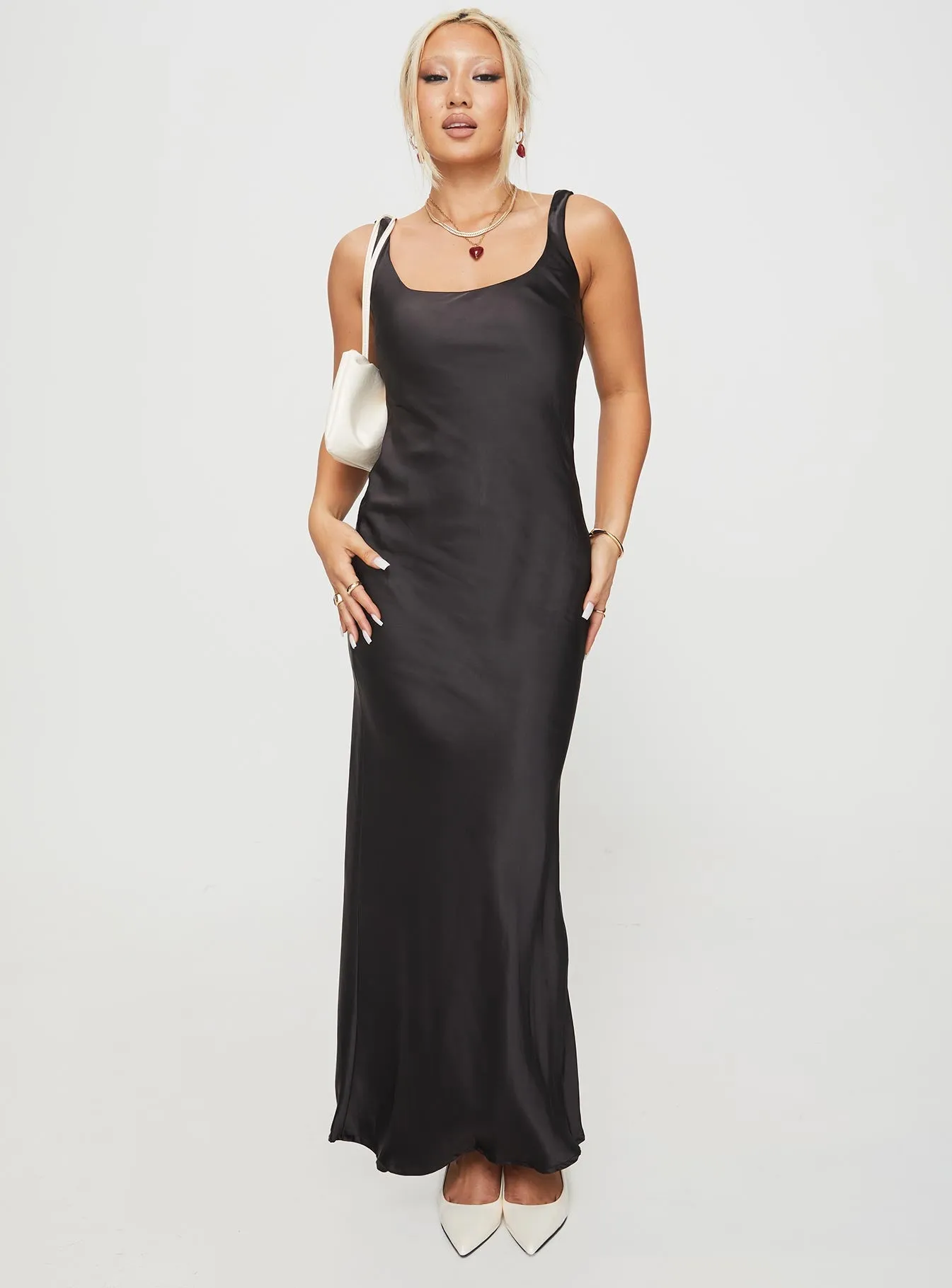 Penelopy Bias Cut Maxi Dress Black sold by Princess Polly