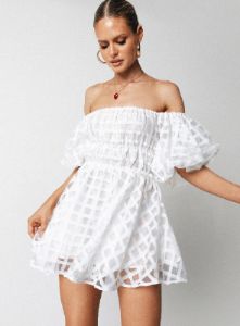 Pascali Mini Dress White sold by Princess Polly