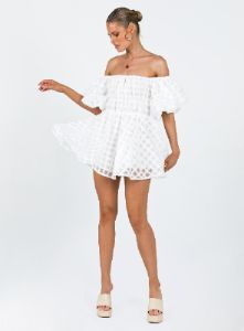 Pascali Mini Dress White sold by Princess Polly