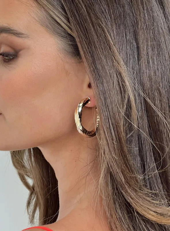 Annelyse Earrings Gold sold by Princess Polly