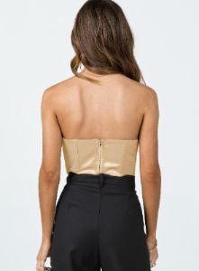 Altona Strapless Top Beige sold by Princess Polly