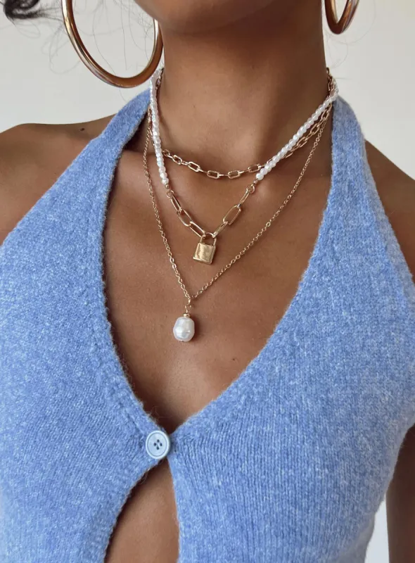 Adina Necklace Gold sold by Princess Polly