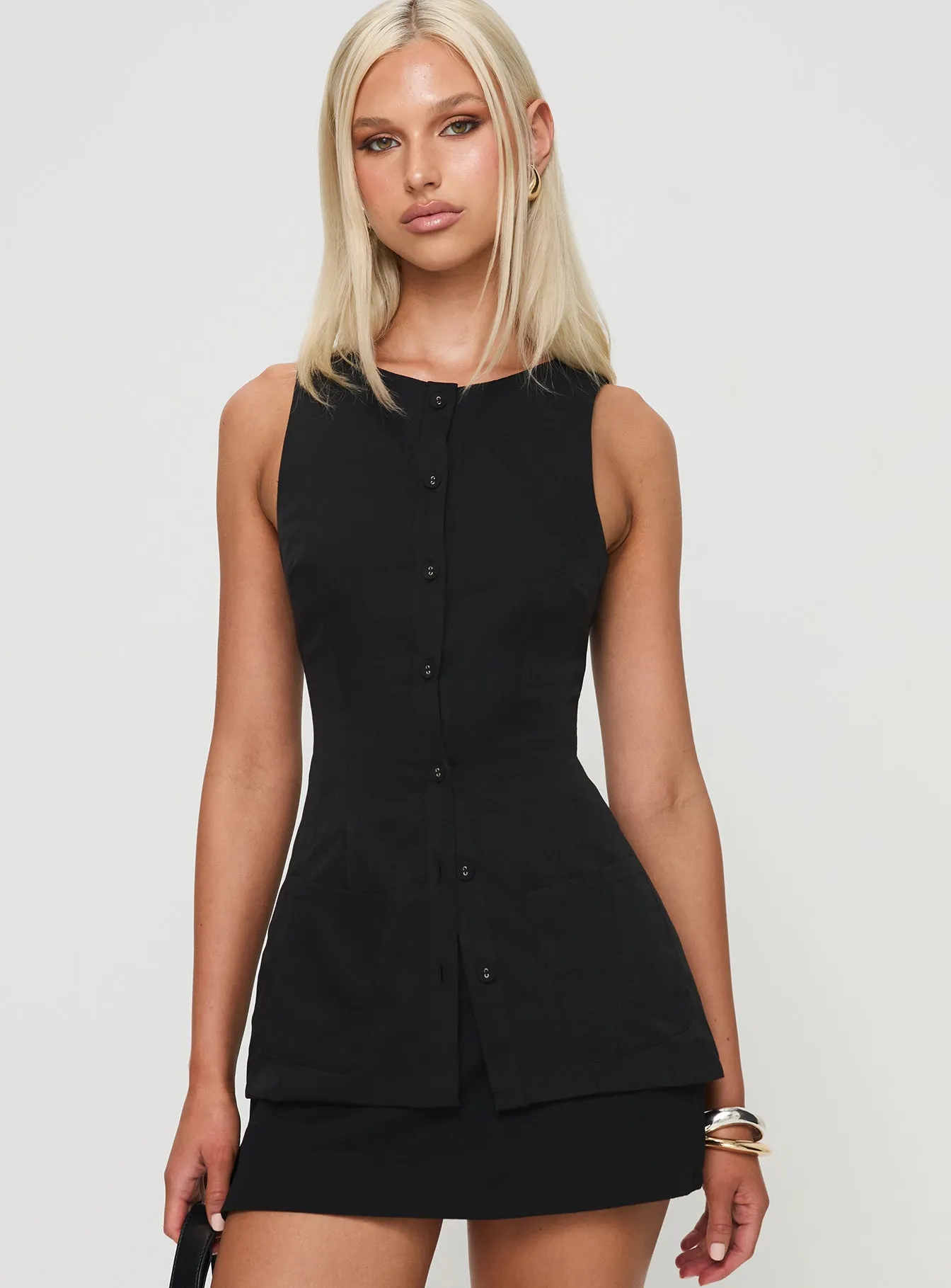 Mystick Vest Top Black sold by Princess Polly product image thumbnail 3