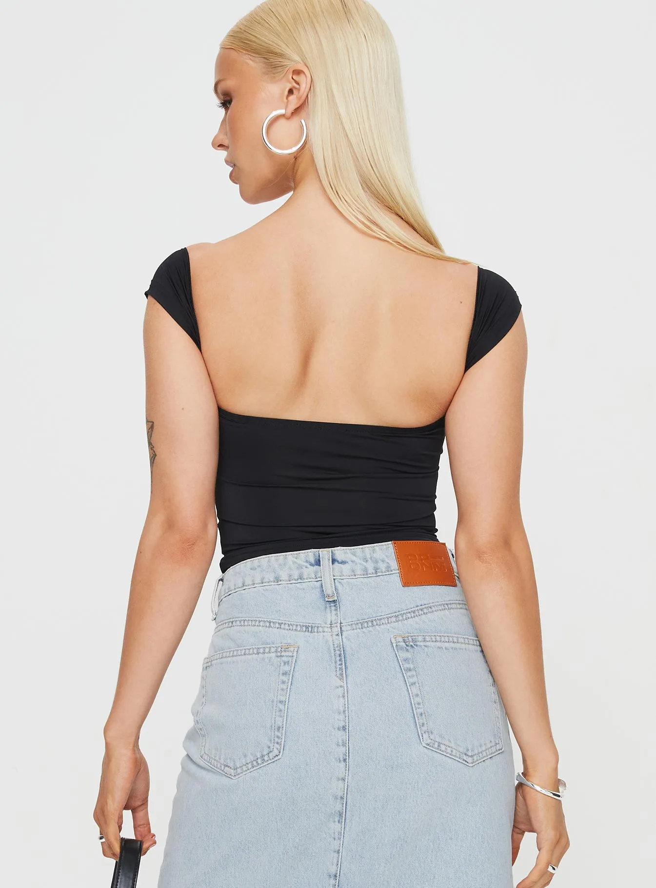 Larisha Off The Shoulder Top Black sold by Princess Polly product image thumbnail 5