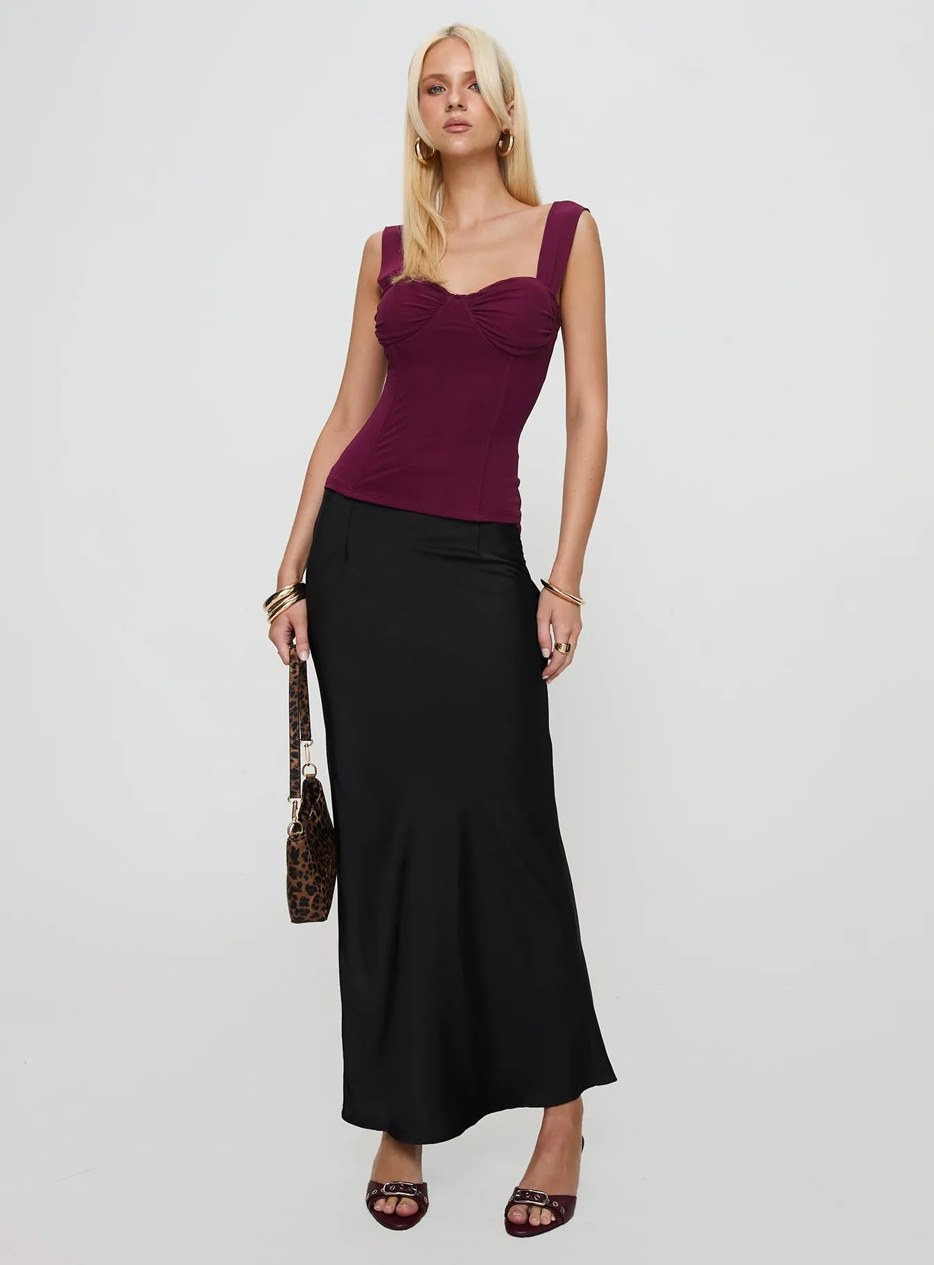 Kyrie Longline Corset Top Purple sold by Princess Polly product image thumbnail 3