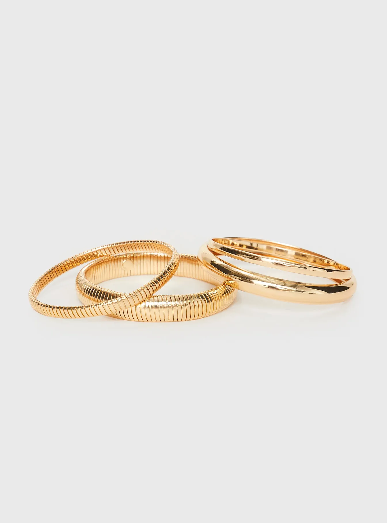 Dapperton Bangle Set Gold sold by Princess Polly product image thumbnail 3