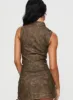 Ceejay Faux Leather Top Brown sold by Princess Polly