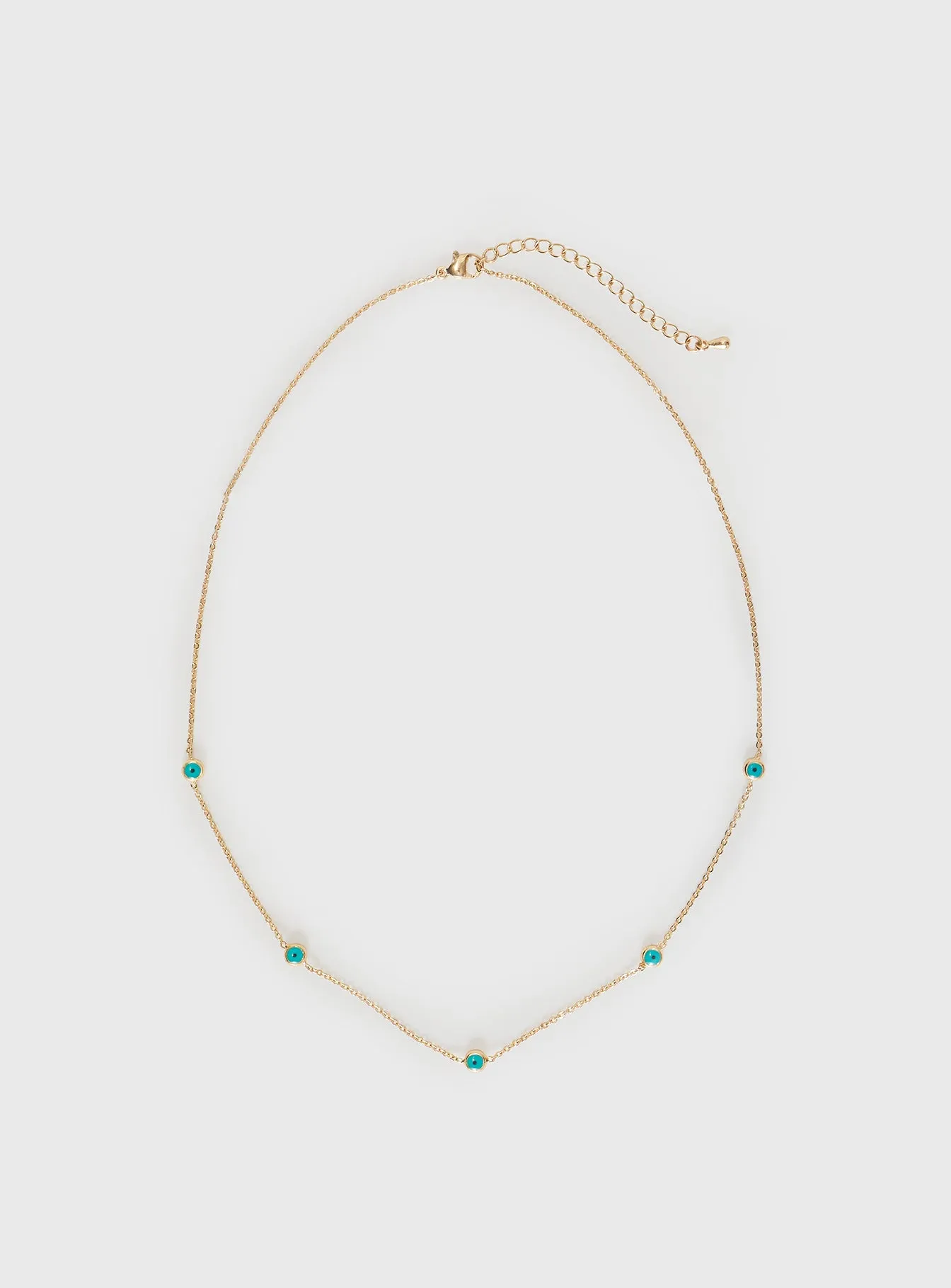 Josue Gem Necklace Gold sold by Princess Polly product image thumbnail 2