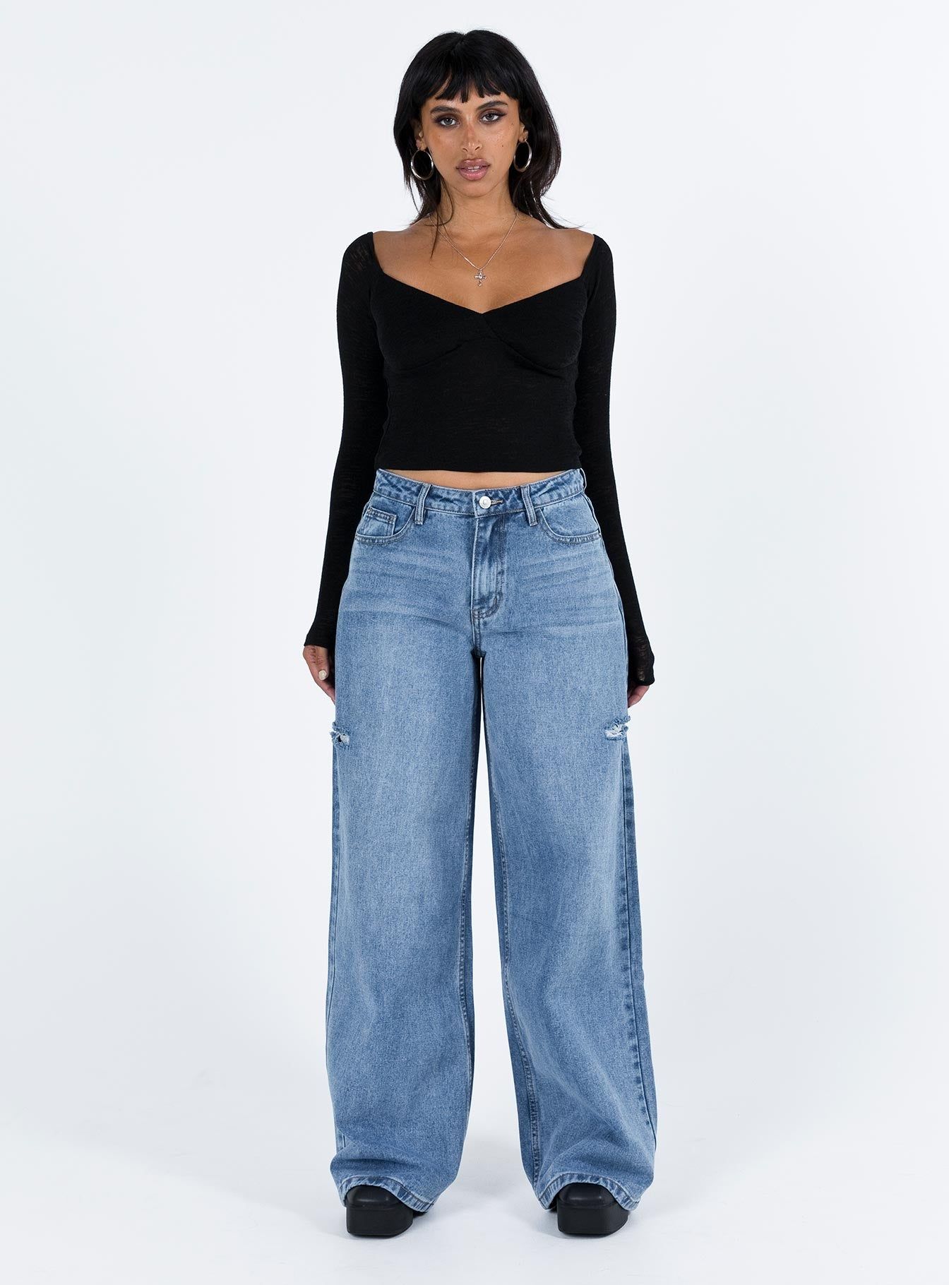 Zelda Off The Shoulder Top Black sold by Princess Polly product image thumbnail 2