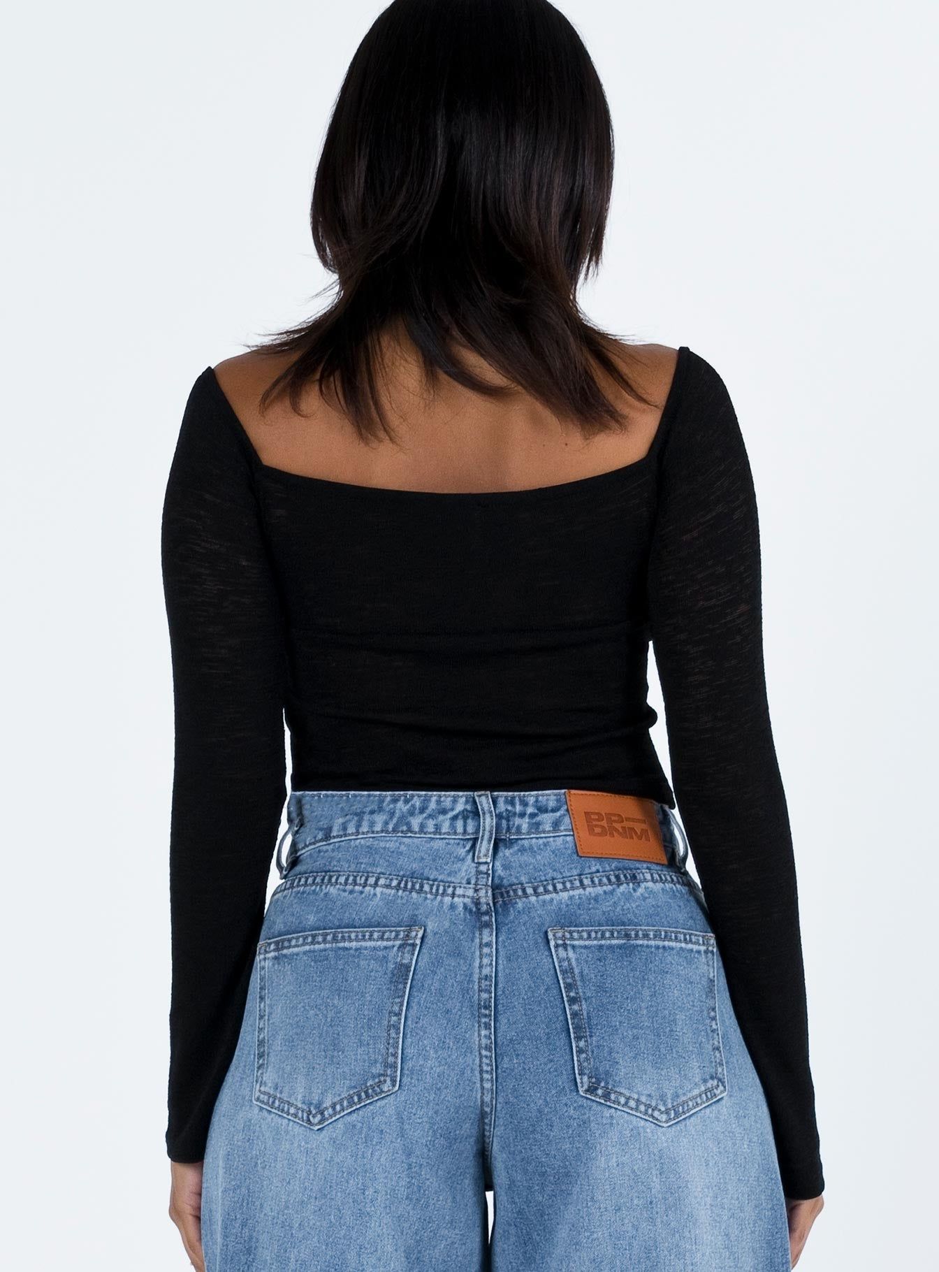 Zelda Off The Shoulder Top Black sold by Princess Polly product image thumbnail 4