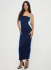 Samper Strapless Maxi Dress Navy Lower Impact sold by Princess Polly