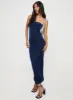 Samper Strapless Maxi Dress Navy Lower Impact sold by Princess Polly