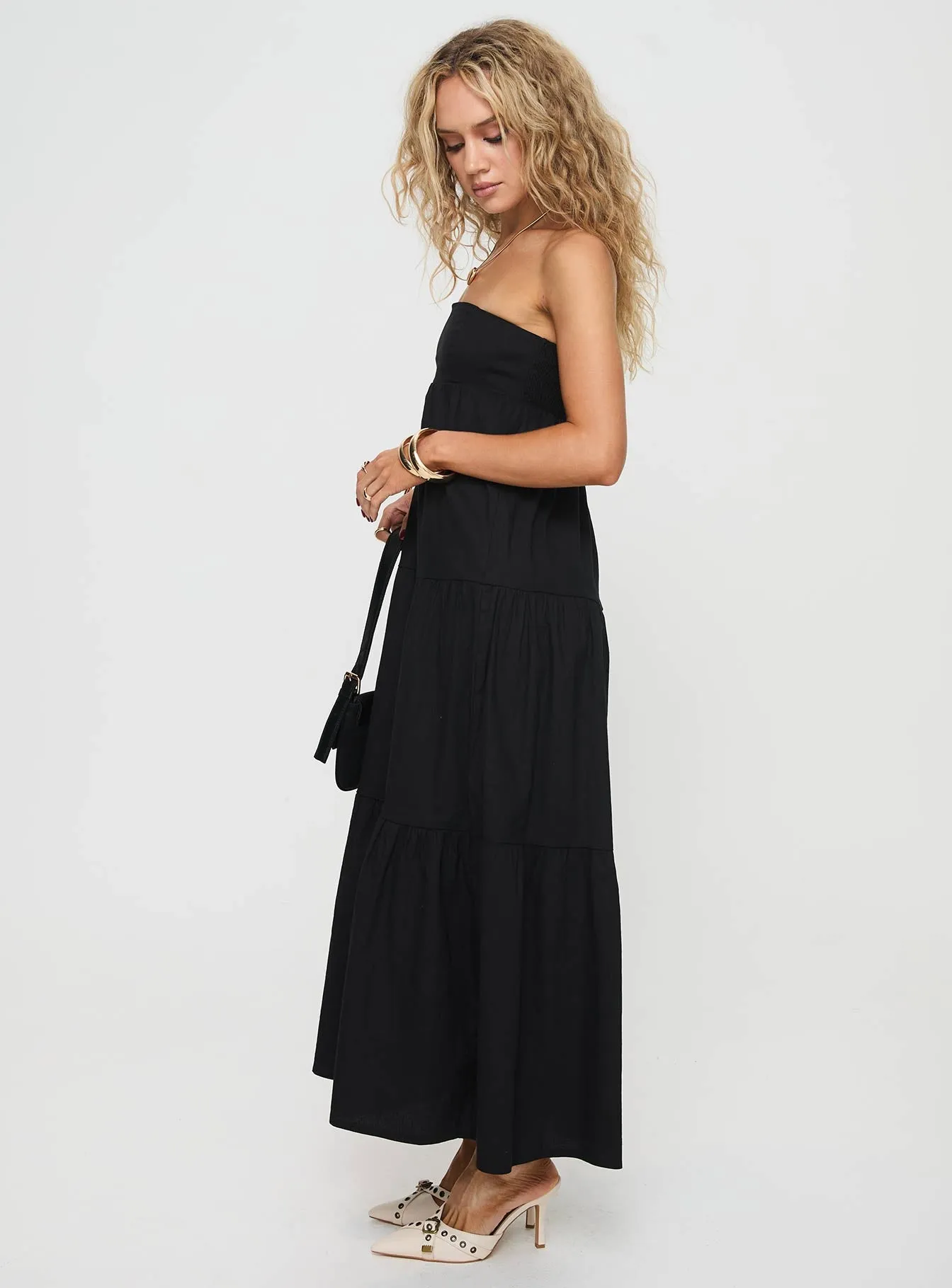 Osment Maxi Dress Black sold by Princess Polly product image thumbnail 4