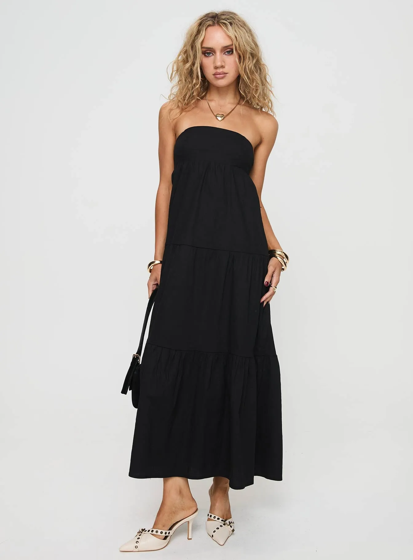 Osment Maxi Dress Black sold by Princess Polly product image thumbnail 2
