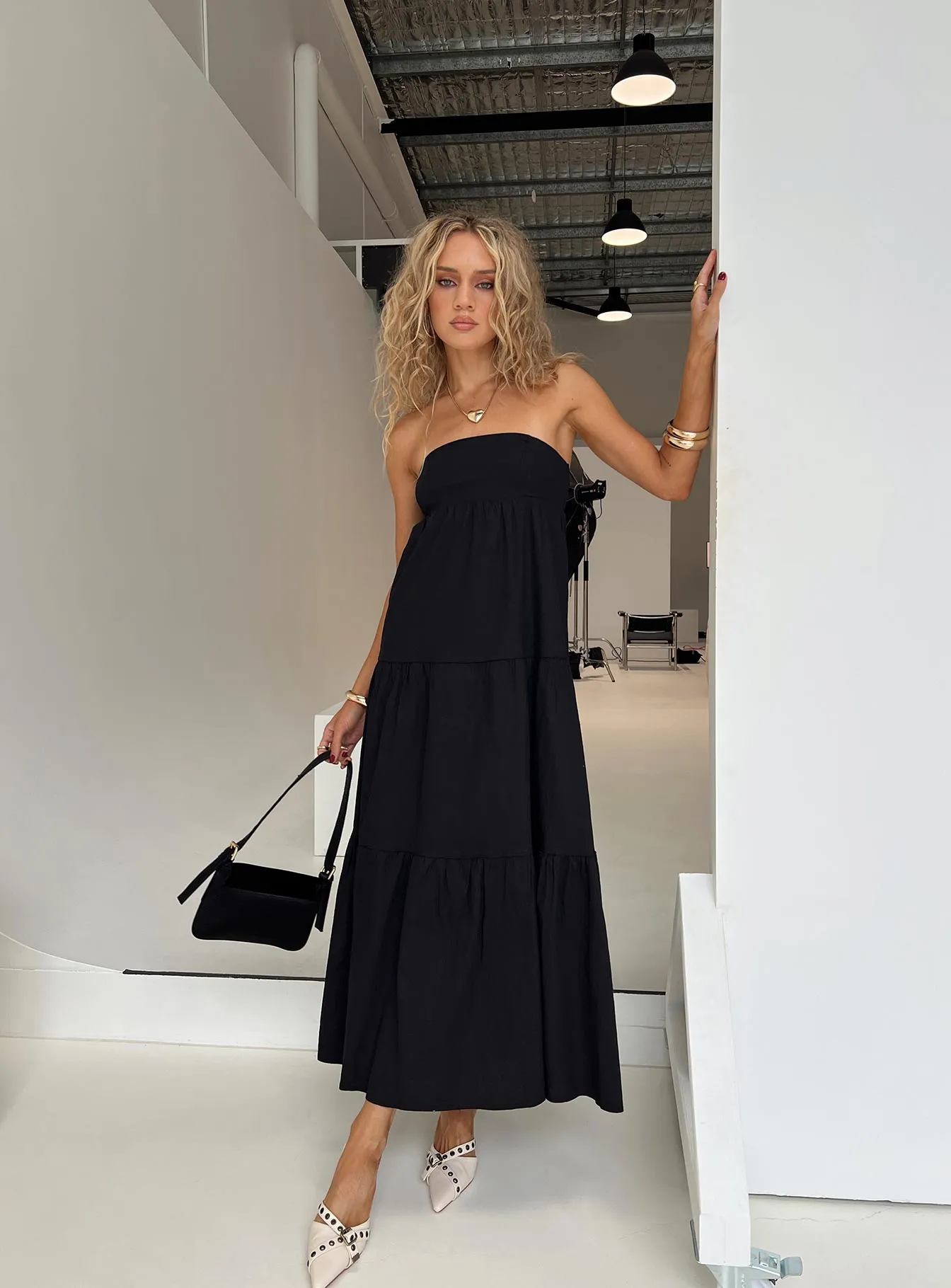 Osment Maxi Dress Black sold by Princess Polly
