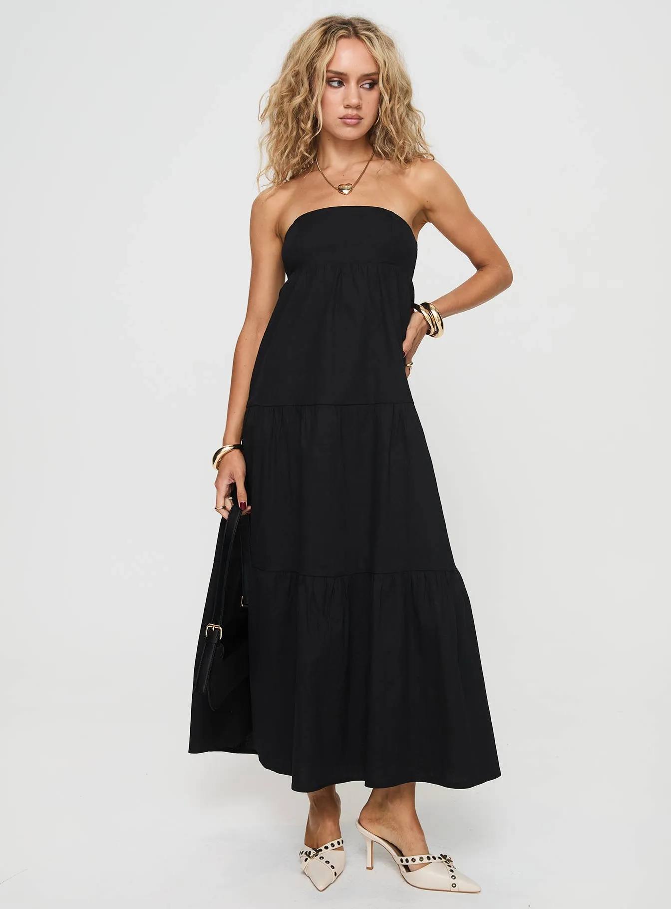 Osment Maxi Dress Black sold by Princess Polly product image thumbnail 3