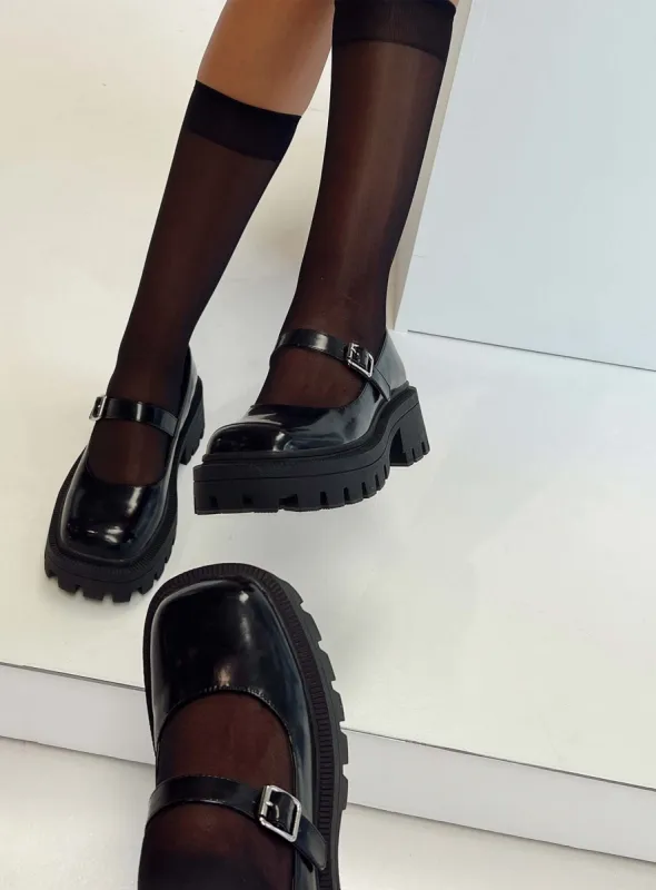 Reed Flats Black sold by Princess Polly