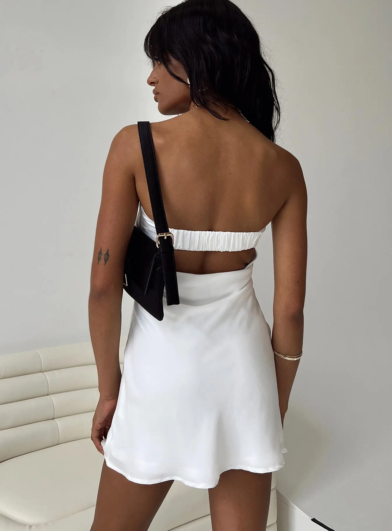 Phillipa Mini Dress White sold by Princess Polly product image thumbnail 4