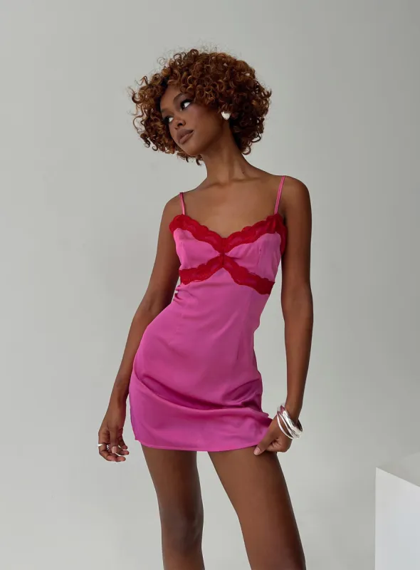 Idyllic Mini Dress Pink sold by Princess Polly
