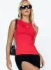 Uzo Top Red Low Impact sold by Princess Polly