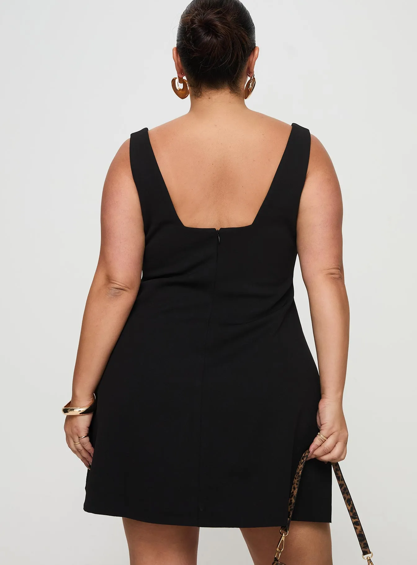 Bombshell Mini Dress Black Curve sold by Princess Polly product image thumbnail 5