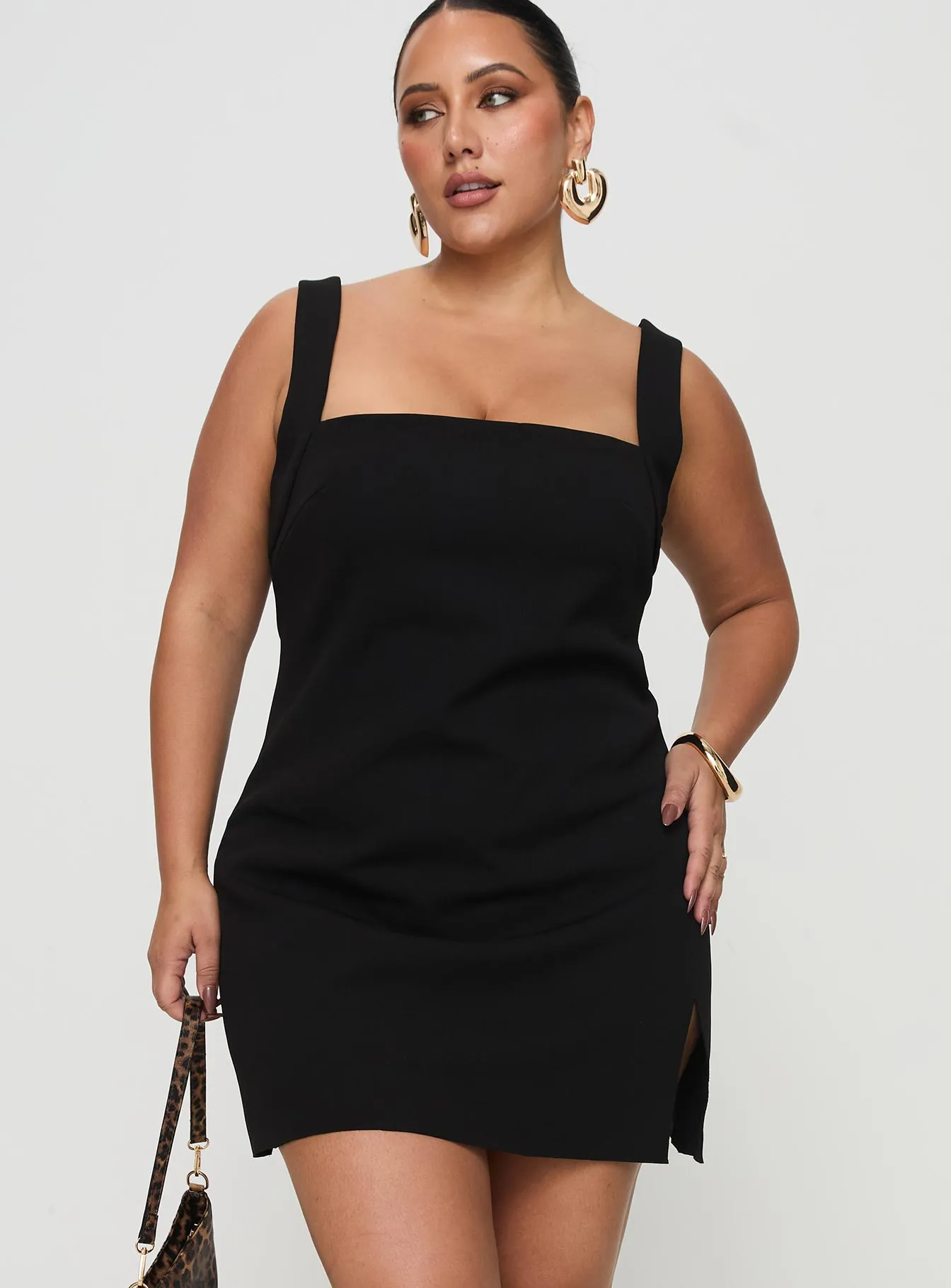 Bombshell Mini Dress Black Curve sold by Princess Polly product image thumbnail 2