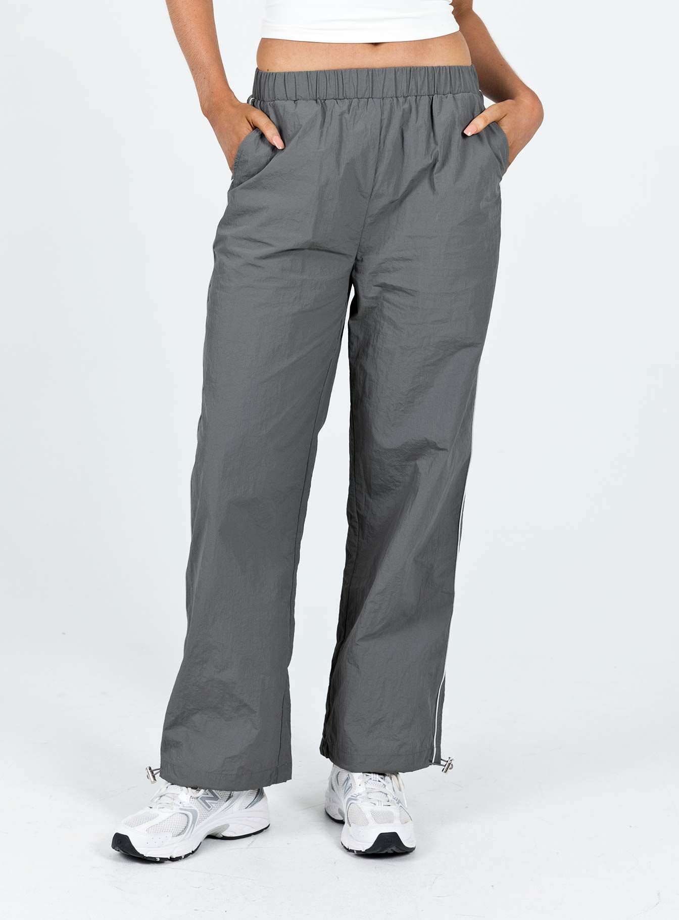 Downtown Parachute Pants Slate sold by Princess Polly