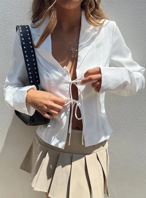 Mugello Shirt White sold by Princess Polly