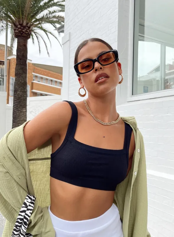 Kimmy Seamfree Bralette Black sold by Princess Polly