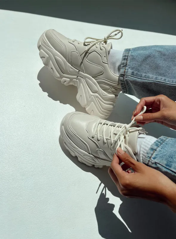 Blair Sneakers Ivory sold by Princess Polly