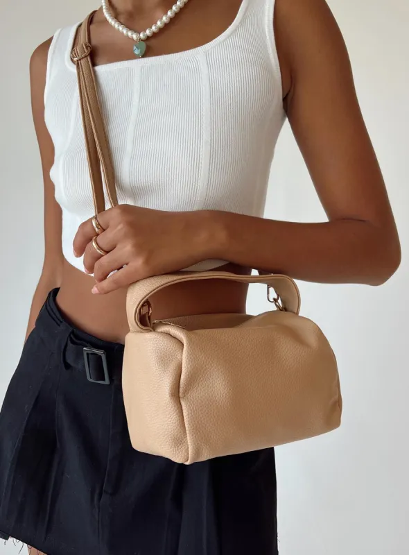Knox Top Handle Bag Beige sold by Princess Polly