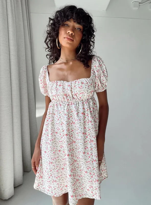 Let's Dance Mini Dress Pink Floral sold by Princess Polly