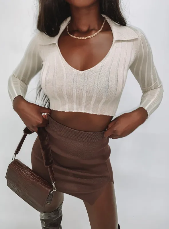 Gemma Top Beige sold by Princess Polly