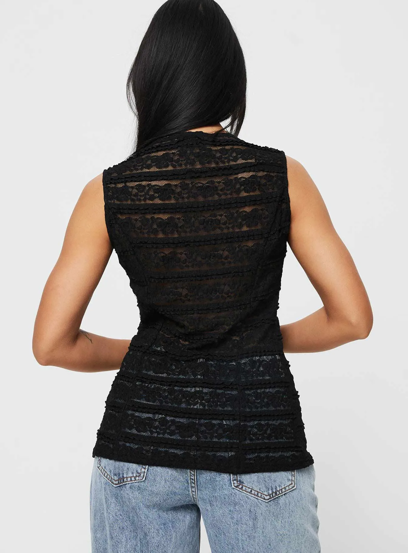 Olsen Vest Onyx sold by Princess Polly product image thumbnail 5