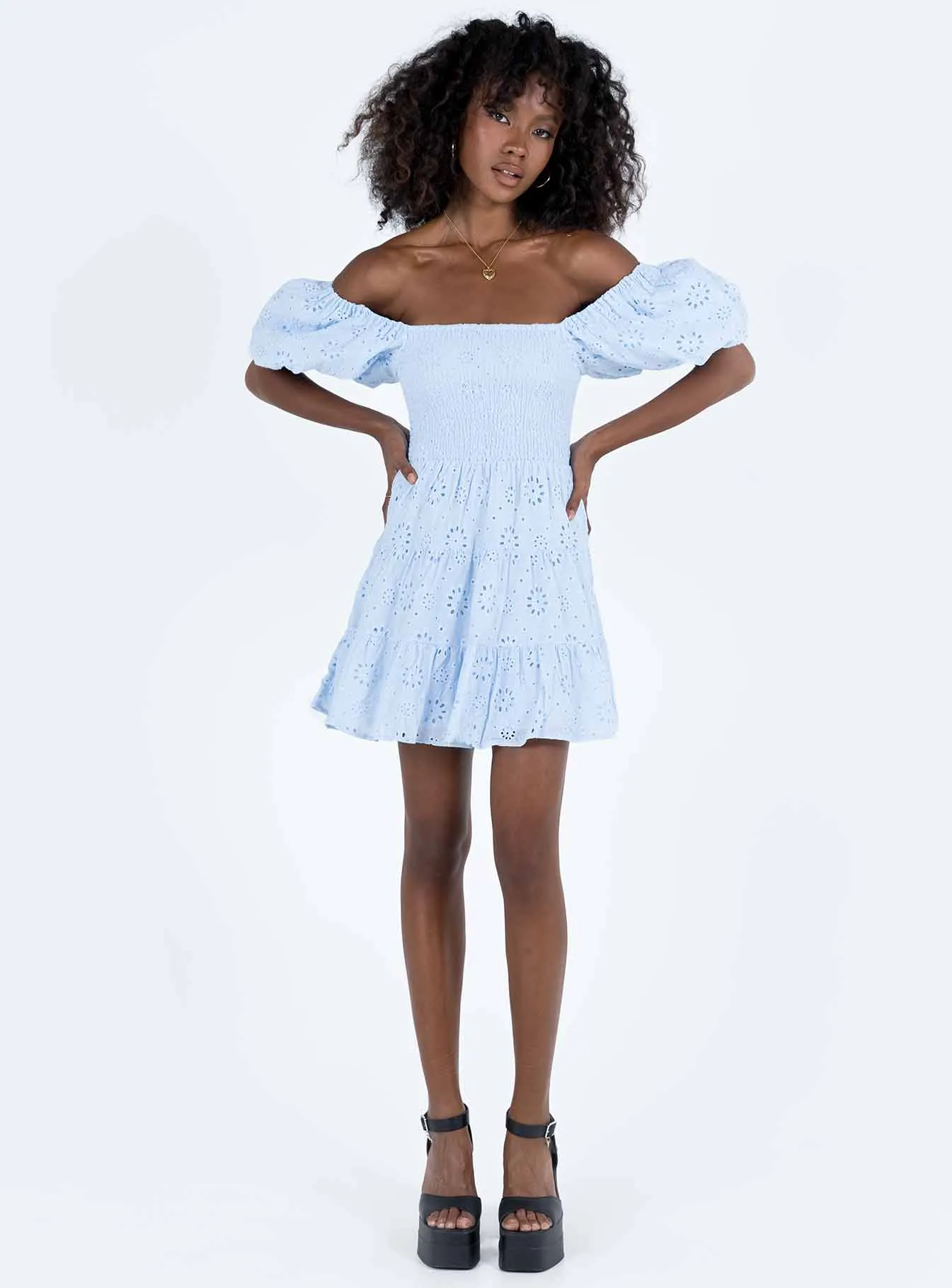 Malek Mini Dress Blue sold by Princess Polly product image thumbnail 4