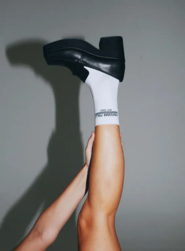 Mai Platform Loafers Black sold by Princess Polly