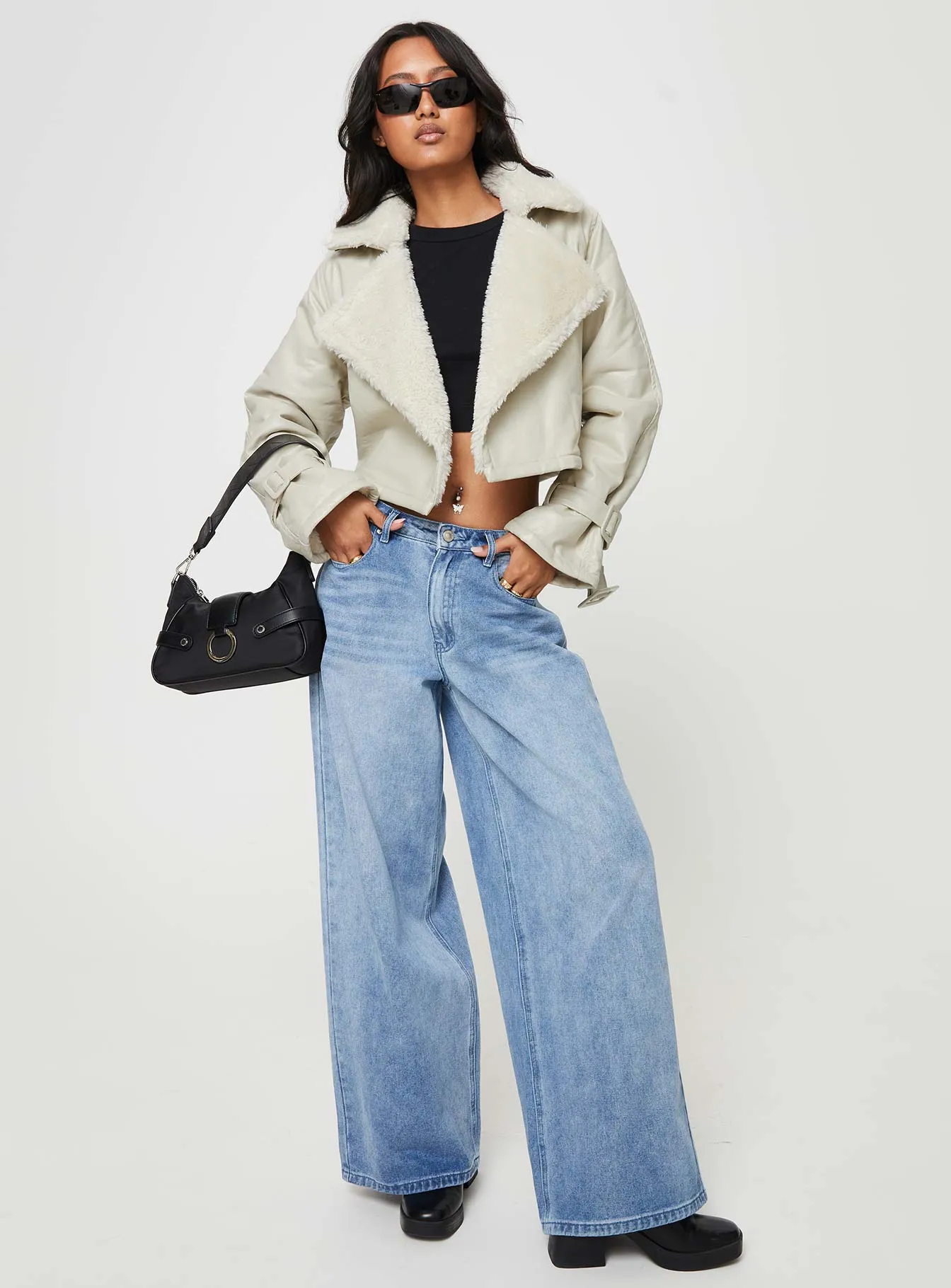 Off Duty Jacket Cream sold by Princess Polly product image thumbnail 3