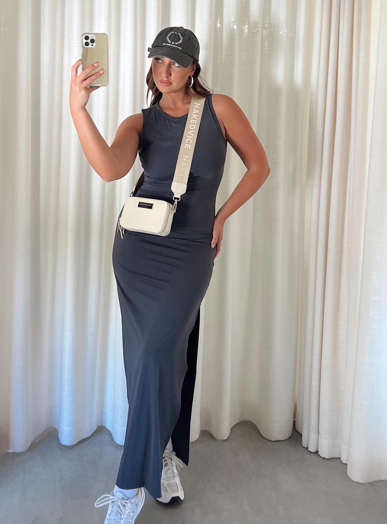 Bena Maxi Dress Slate sold by Princess Polly