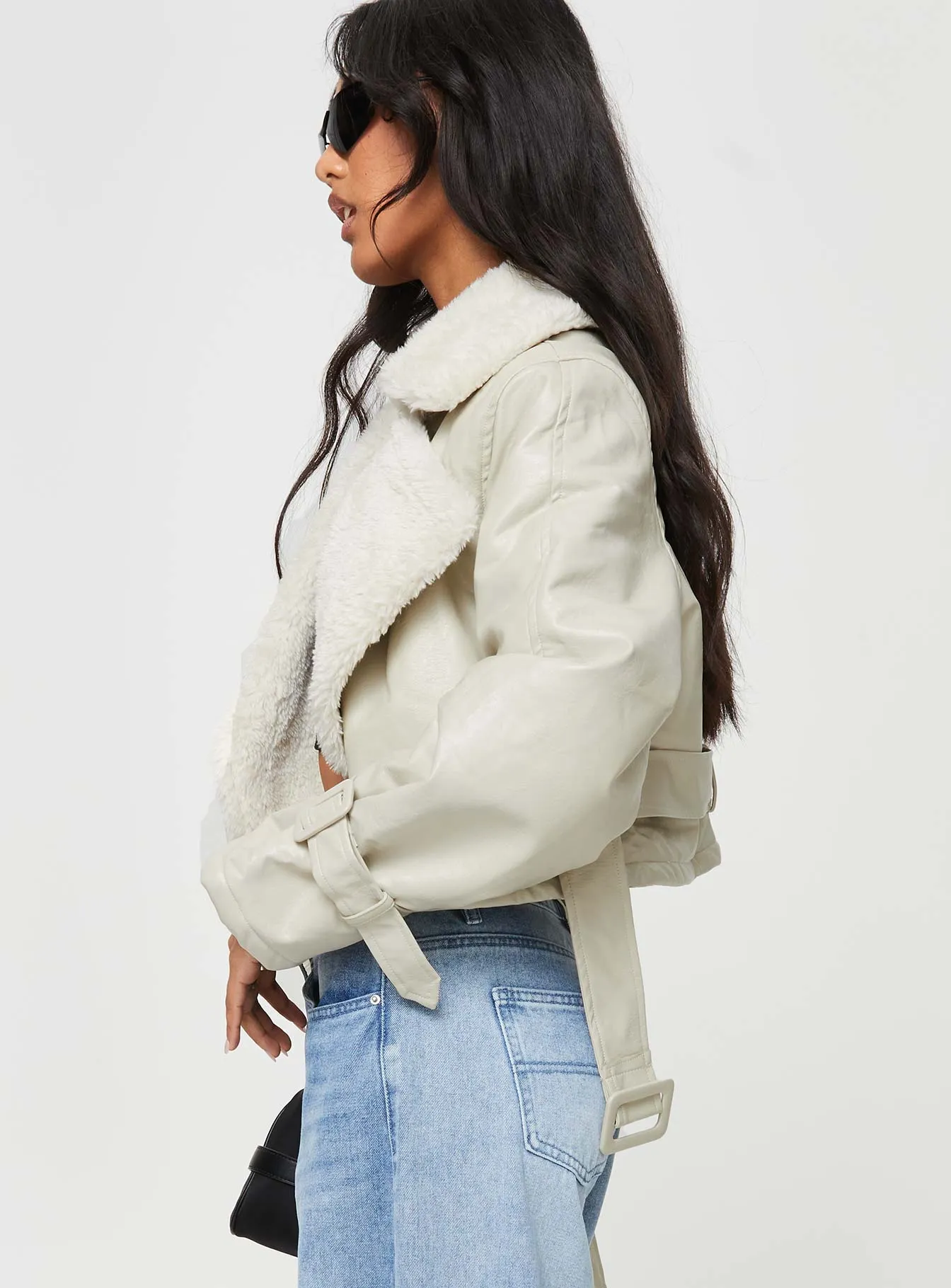 Off Duty Jacket Cream sold by Princess Polly product image thumbnail 4
