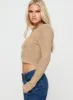 Flolie Long Sleeve Top Beige sold by Princess Polly