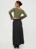 Dion Maxi Skirt Black sold by Princess Polly
