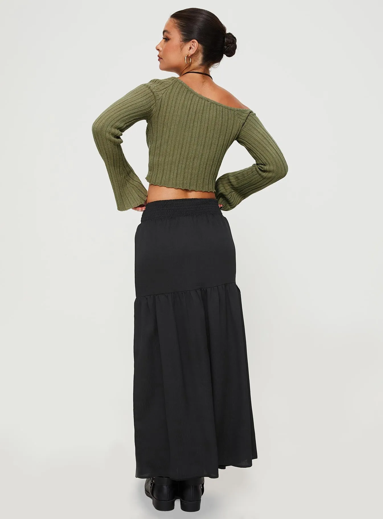 Dion Maxi Skirt Black sold by Princess Polly product image thumbnail 5