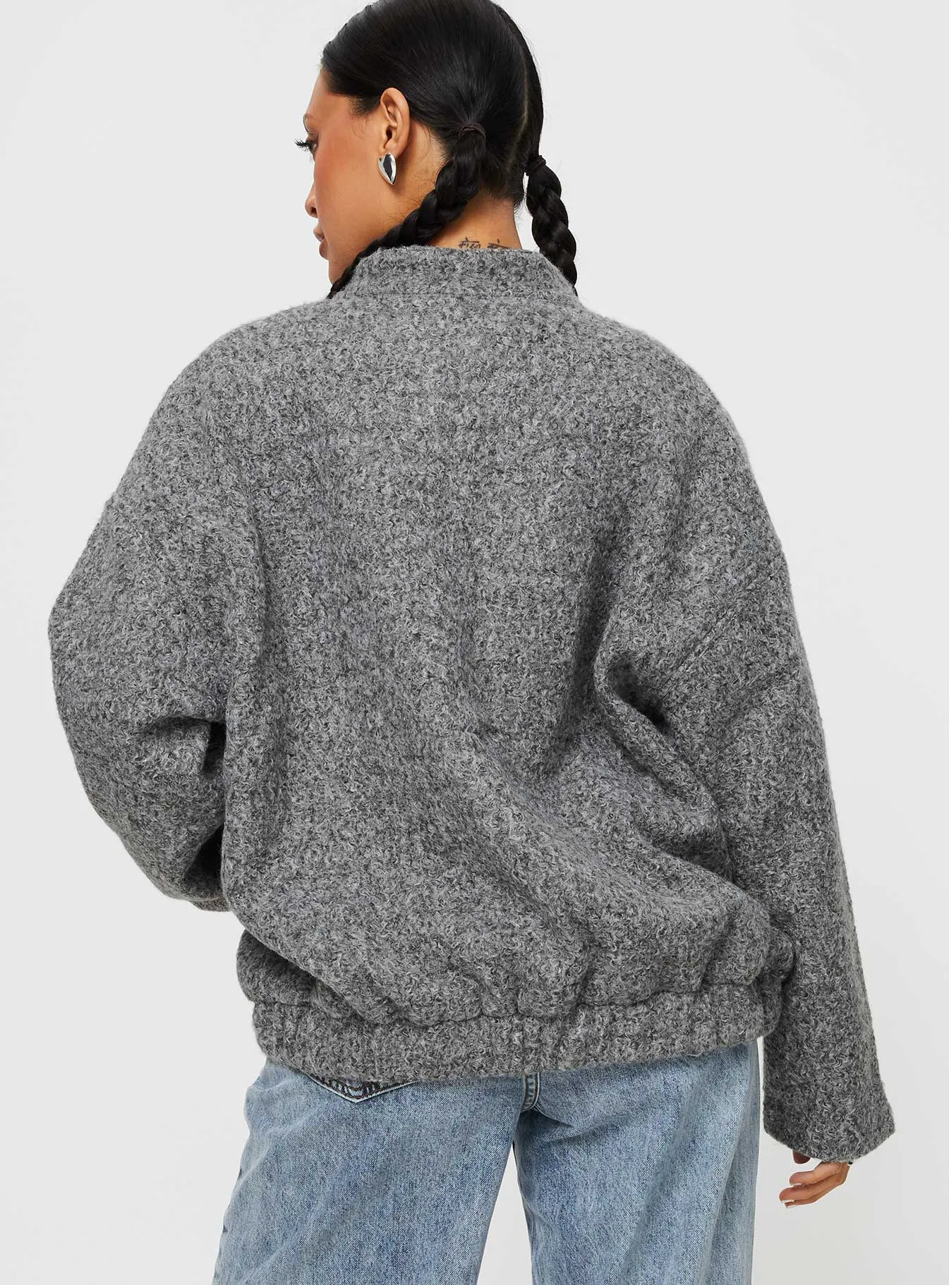 Stillar Bomber Jacket Grey sold by Princess Polly product image thumbnail 5