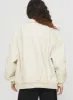 Goldsmith Faux Leather Bomber Jacket Cream sold by Princess Polly