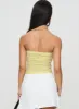 Fiji Strapless Top Yellow sold by Princess Polly